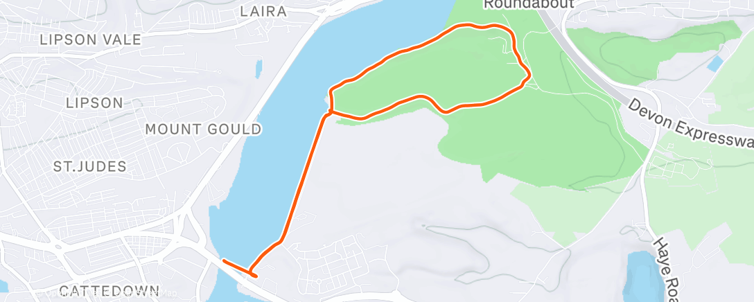 Map of the activity, Afternoon Walk