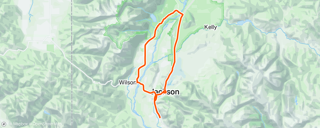 Map of the activity, Ride about grand loop