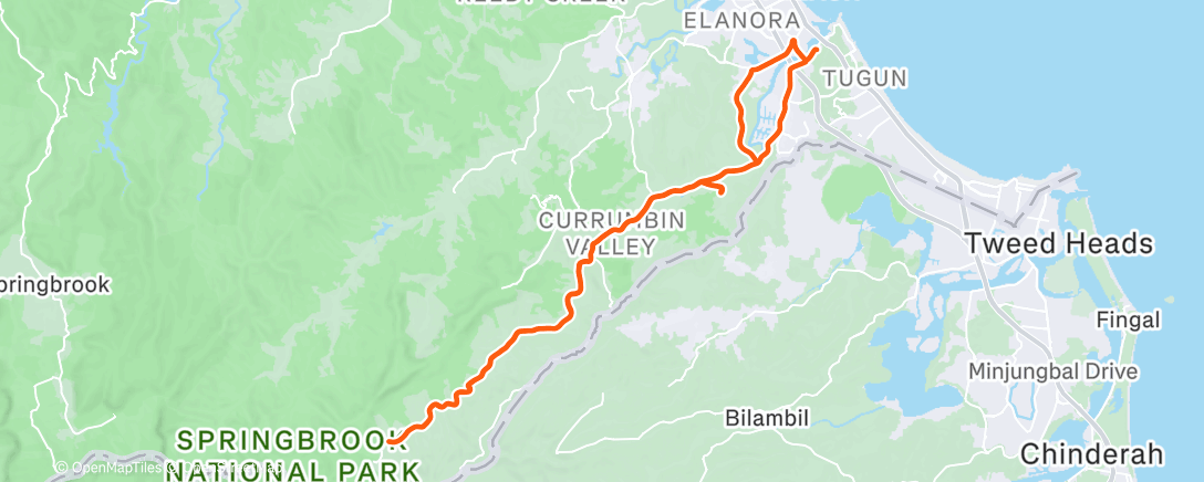 Map of the activity, Morning Ride