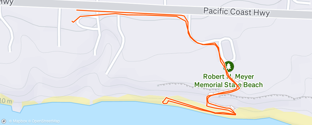 Map of the activity, Evening Hike