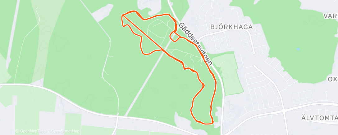 Map of the activity, Lunch Ski