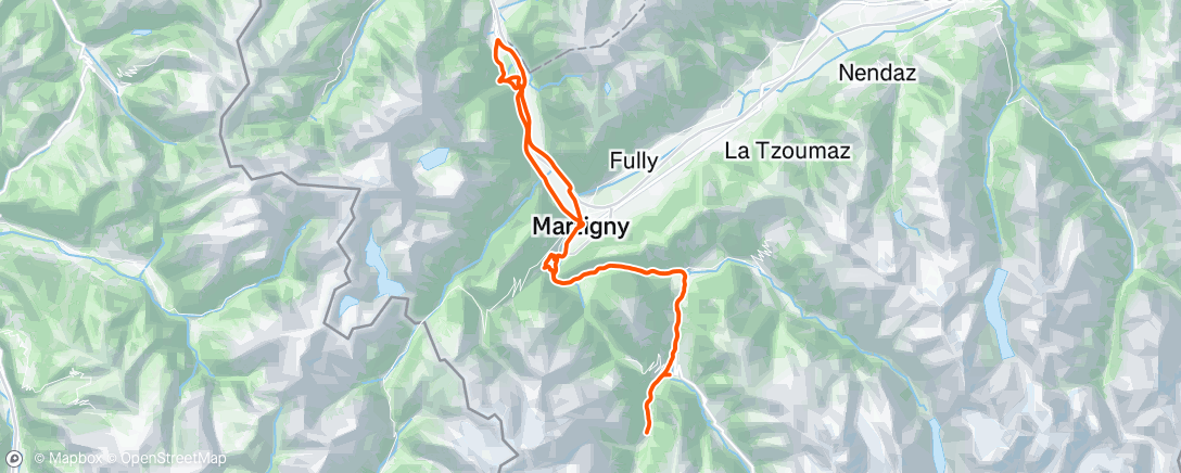 Map of the activity, Sortie vélo le matin