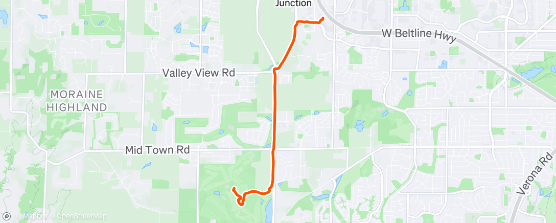 Map of the activity, Middleton Junction