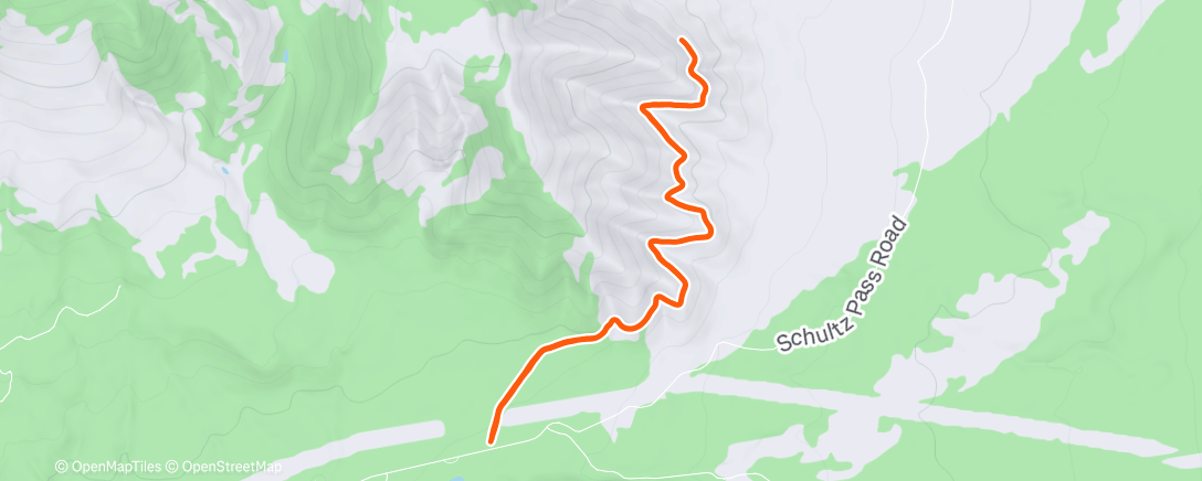 Map of the activity, snowline