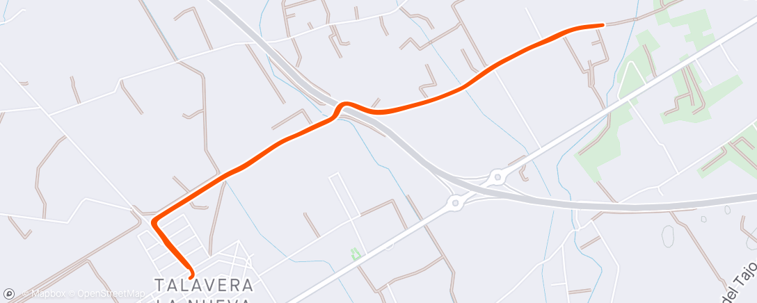 Map of the activity, Carrera de noche 🌧