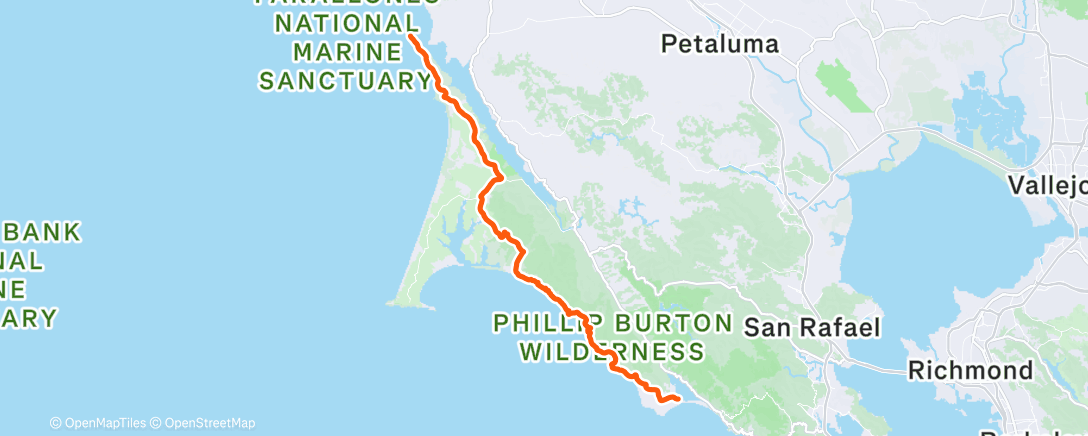 Map of the activity, Point to Point Reyes! With the boys! Best day of the year! Hardrock seems possible!