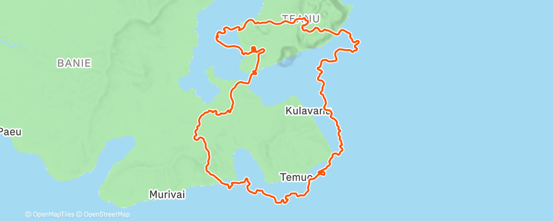 Map of the activity, Zwift - 二区有氧 on The Big Ring in Watopia