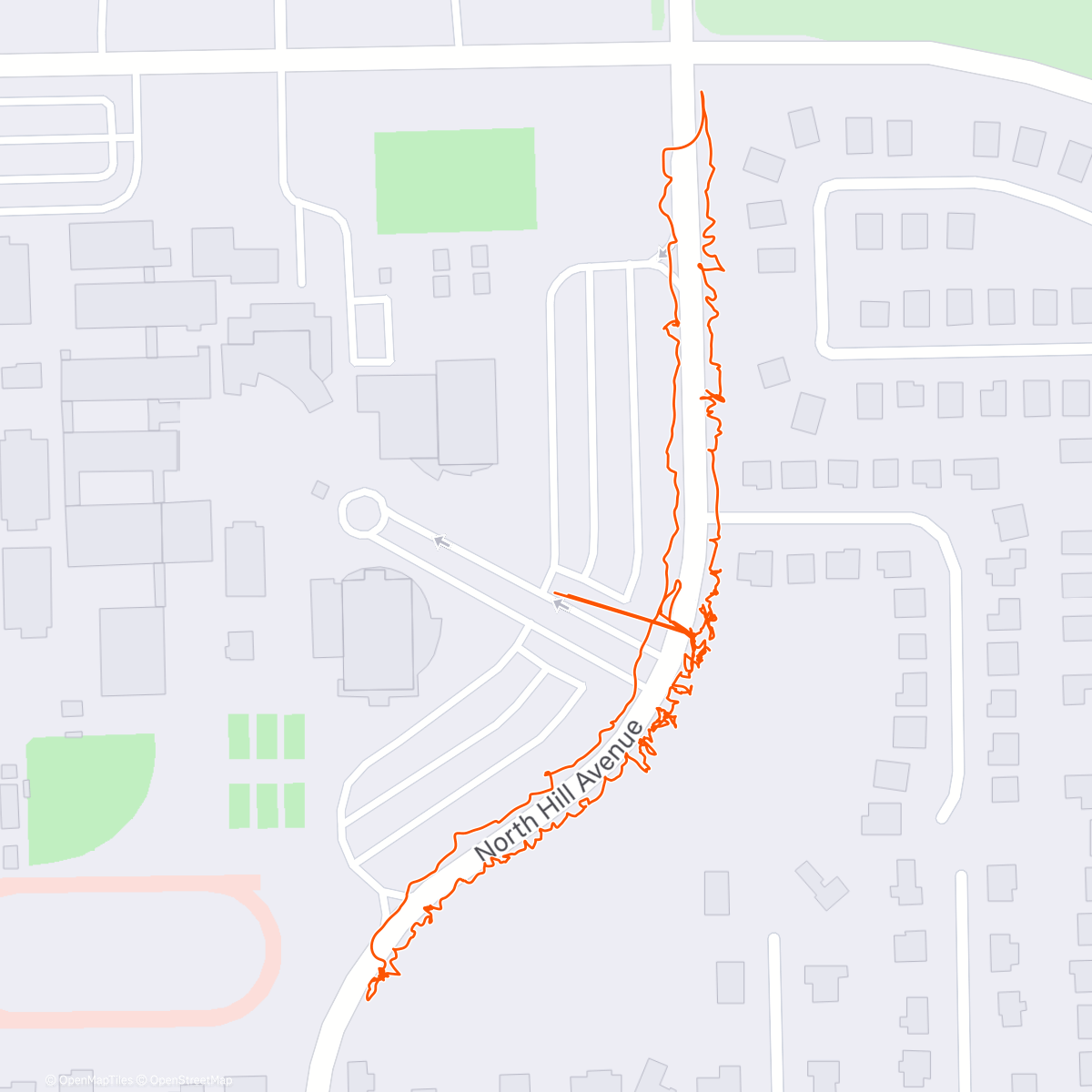 Map of the activity, Adopt a Hill