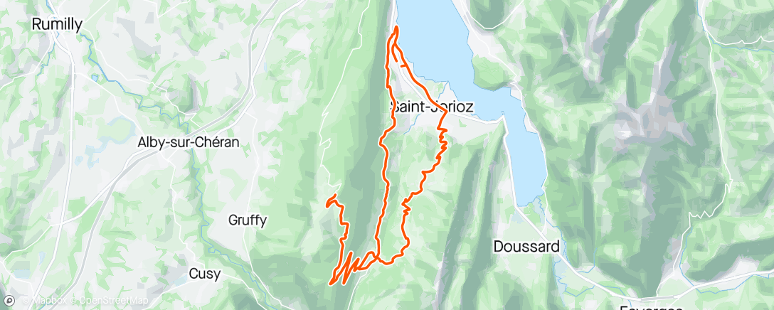 Map of the activity, Le Semnoz