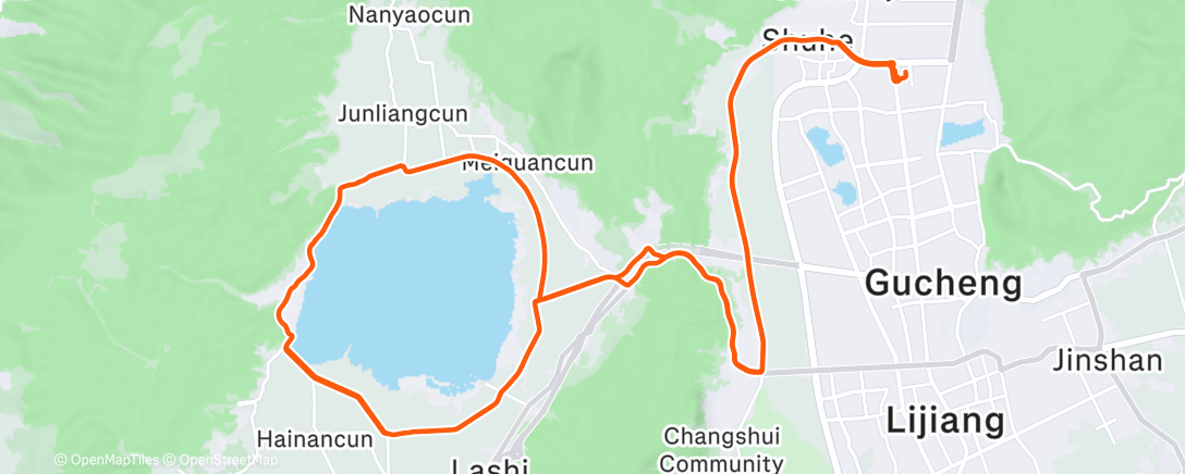 Map of the activity, Lijiang