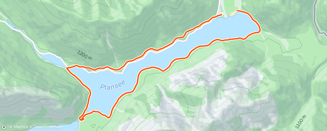 Map of the activity, Om de Plansee 🇦🇹