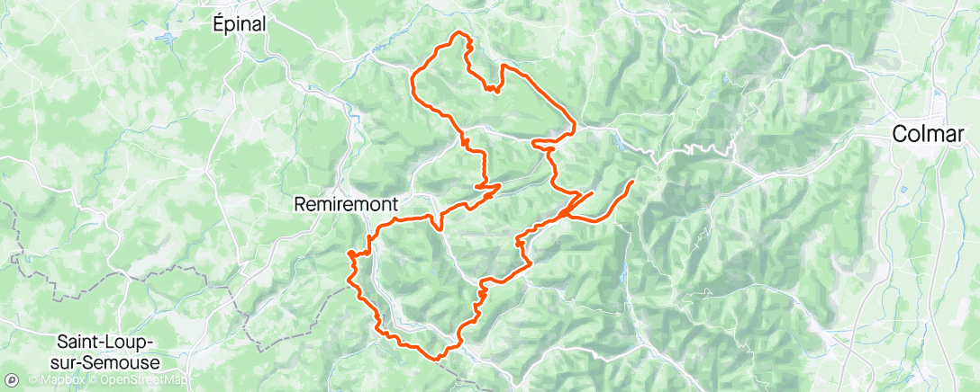 Map of the activity, GF Vosges 2024