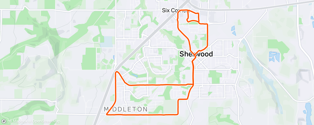 Map of the activity, Decent sunday session