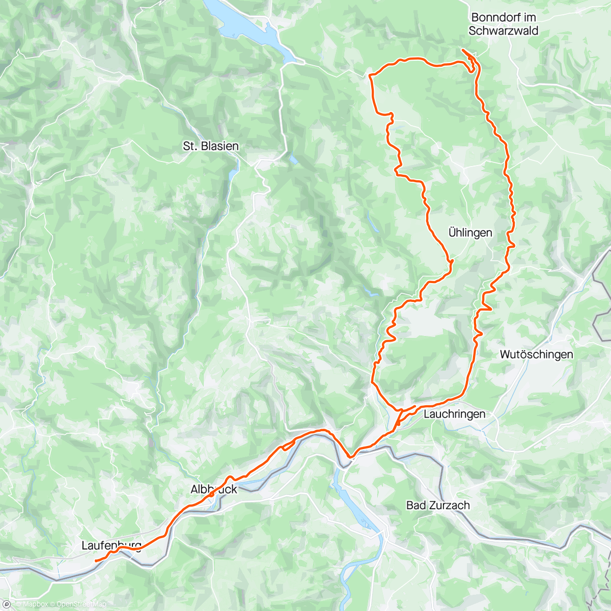 アクティビティ「Drücker Ausfahrt」の地図