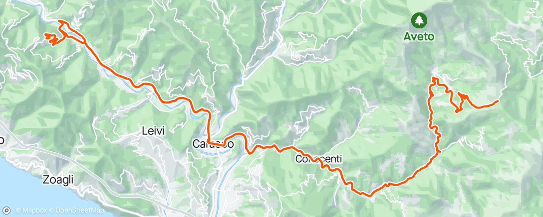 Map of the activity, 13/05/2024 Coreglia Ligure, Liguria, Italy