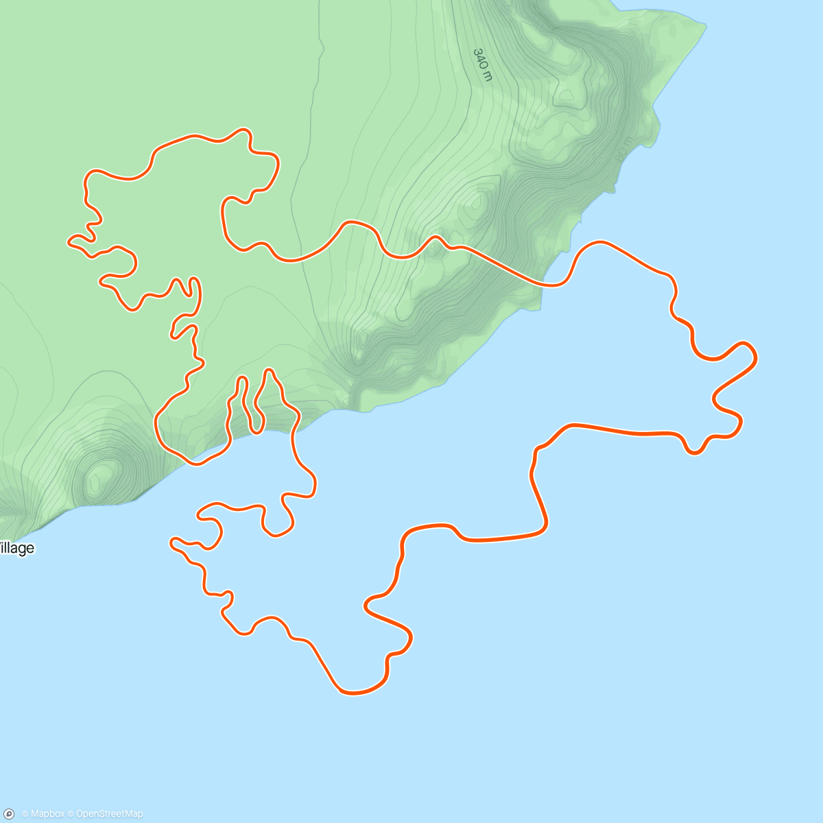 Карта физической активности (Zwift - Sand And Sequoias in Watopia)