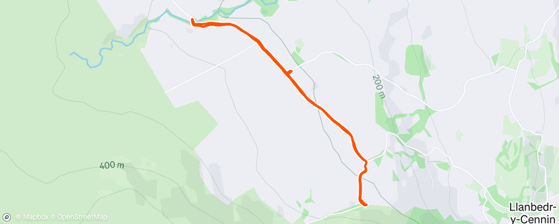 Map of the activity, Dog jog