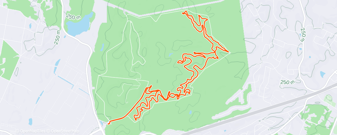 Map of the activity, Morning Mountain Bike Ride
