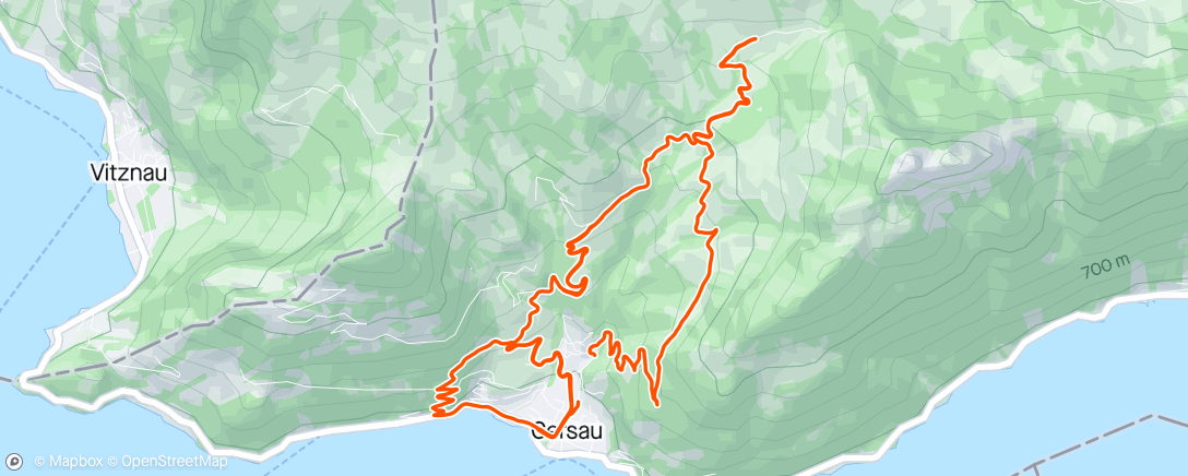 Map of the activity, Downhill Session Episode 2