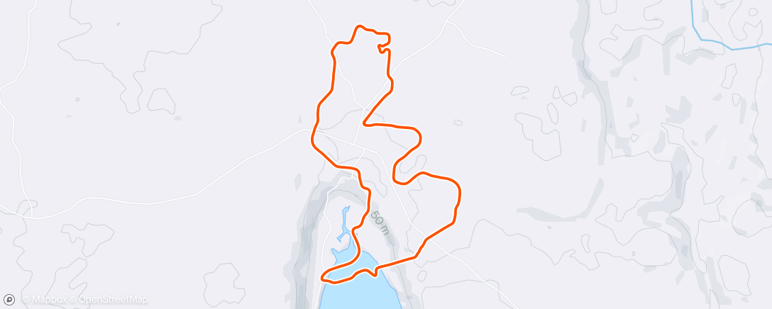 Mapa de la actividad (Zwift - Electric Loop in Makuri Islands System disconnected)