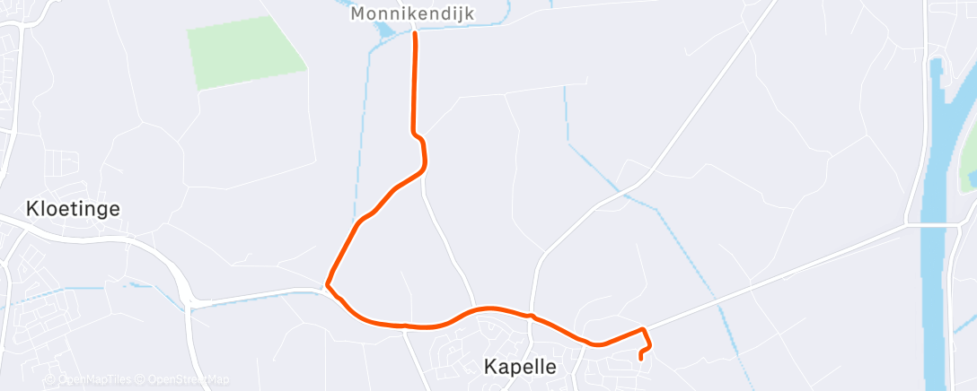 Peta aktivitas, Namiddagloop