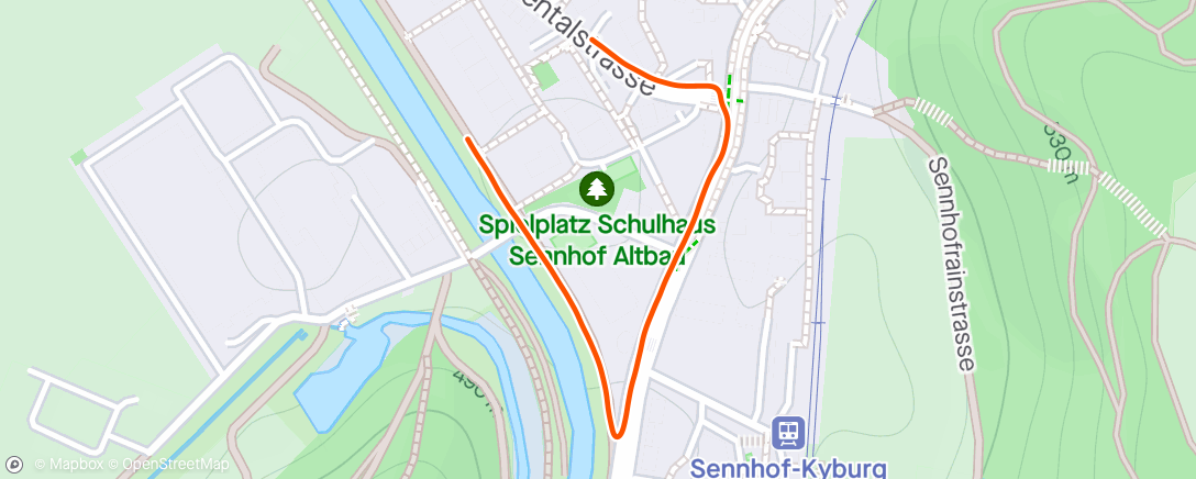 Map of the activity, Sennhof (Winterthur)