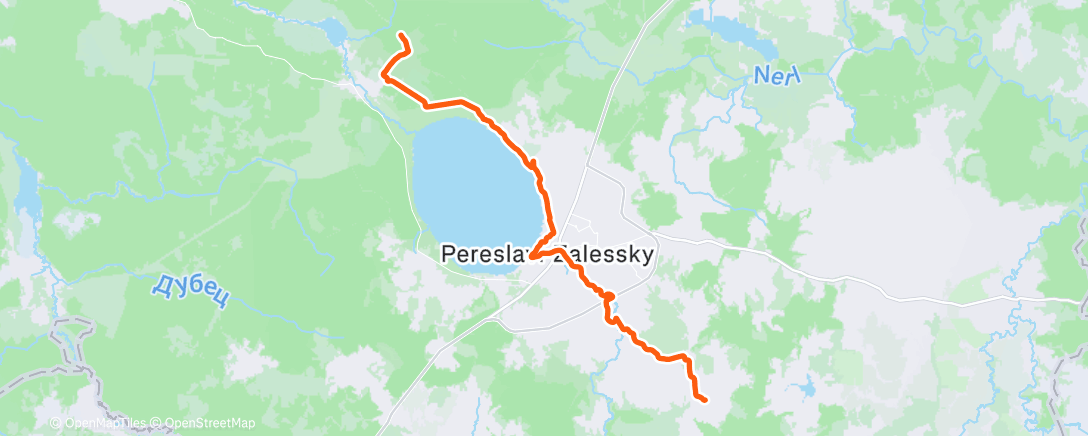 Map of the activity, Полуденный забег