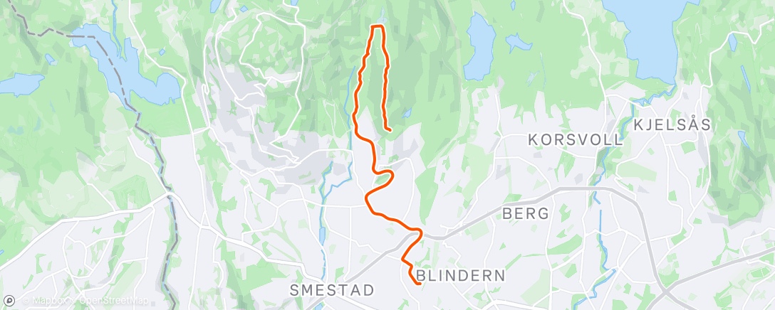 Map of the activity, Morning Hike