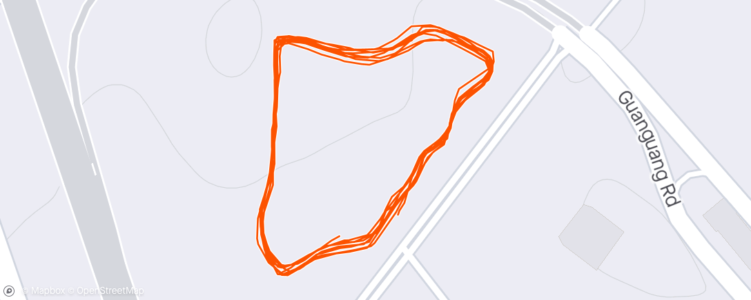 Map of the activity, Evening Run 🇨🇳