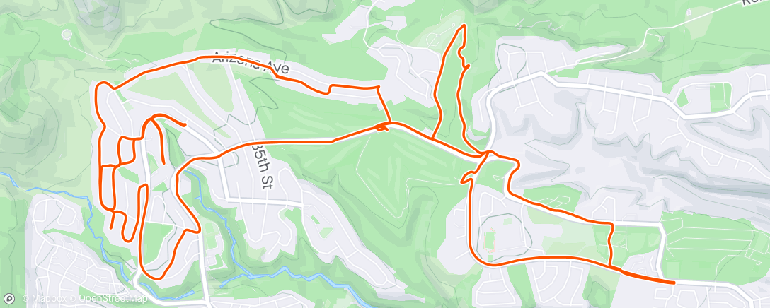 Map of the activity, Cold ebike spin