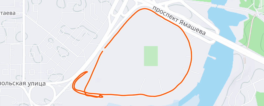 Map of the activity, Трейлраннинг (день)