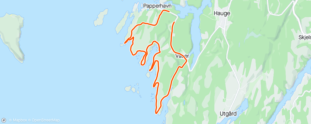 Map of the activity, Svabergløping