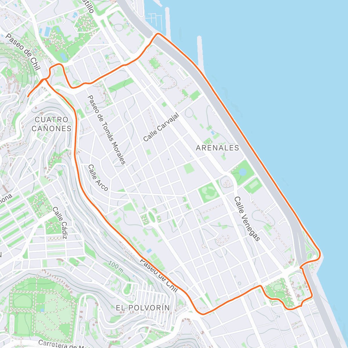 Map of the activity, Sunday chill