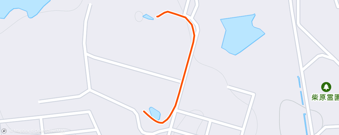 Map of the activity, Lunch Run