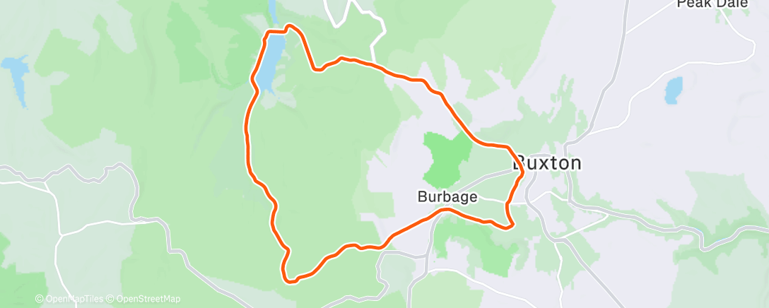 Map of the activity, Lunch Run