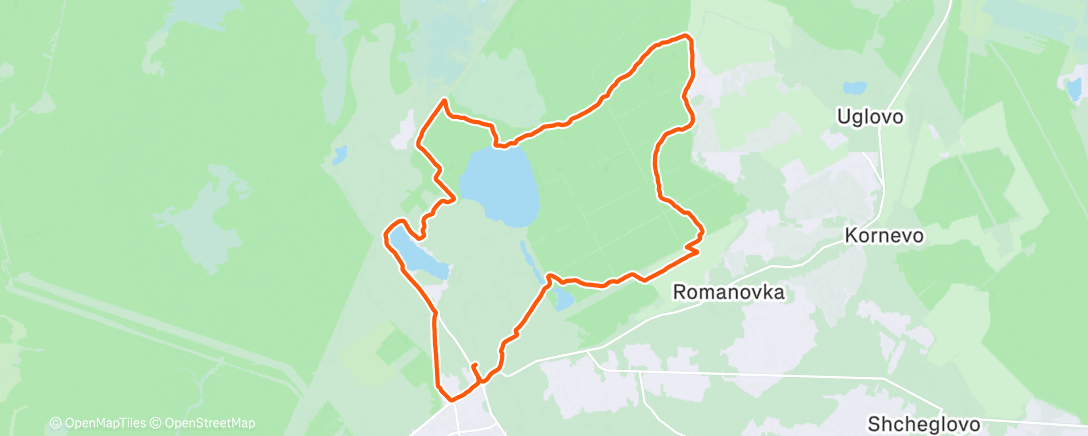 Map of the activity, Morning Trail Run