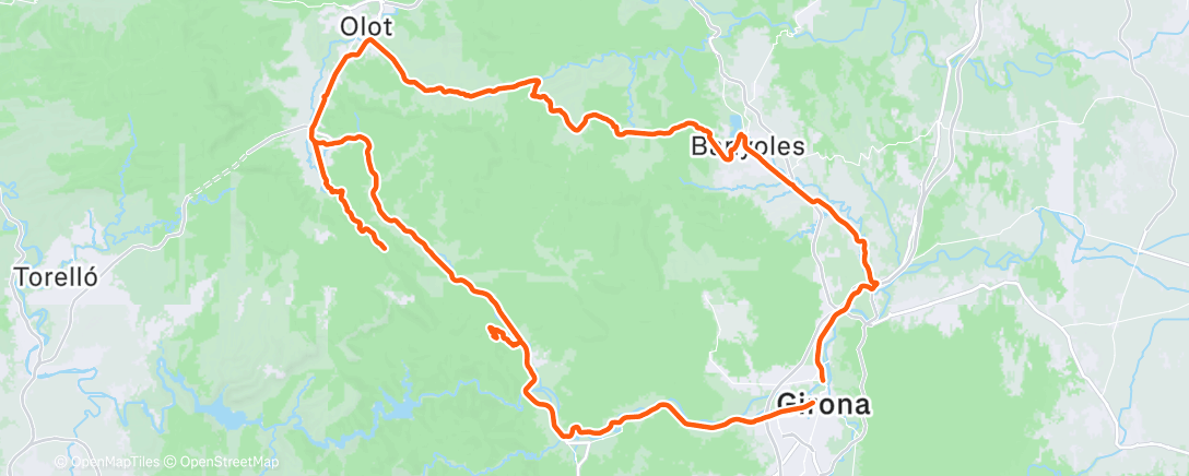 Карта физической активности (Morning Ride)