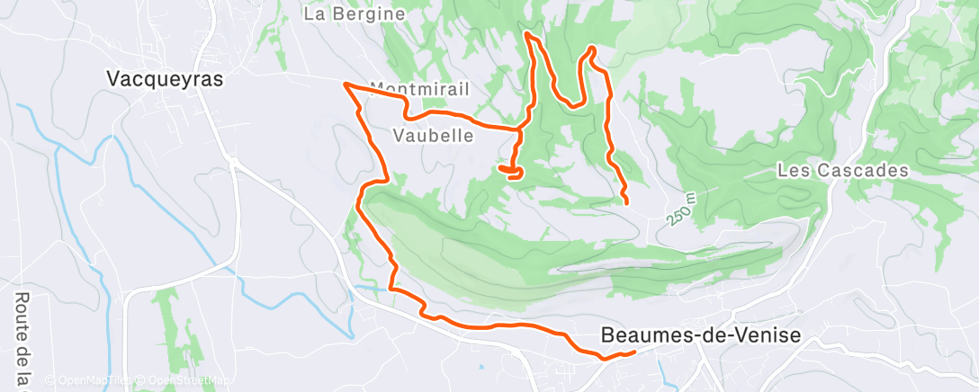 Map of the activity, Randonnée le matin