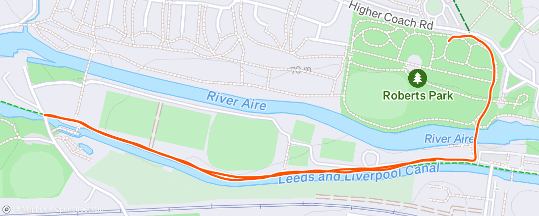 Map of the activity, Morning Run