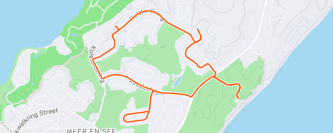 Map of the activity, Morning Run