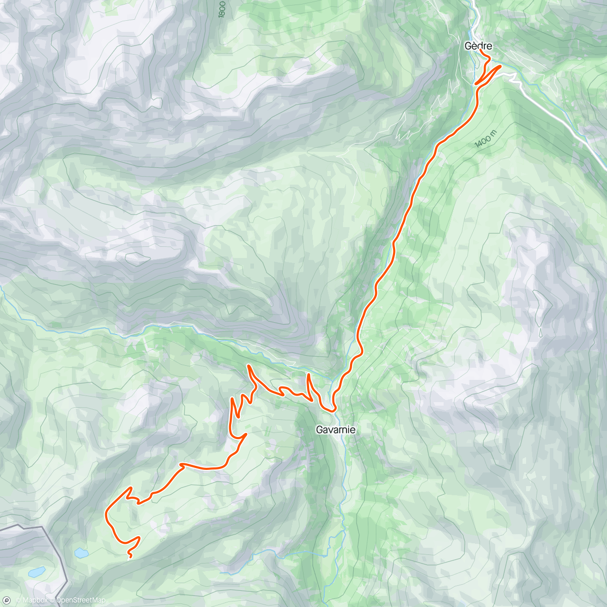 Mappa dell'attività ROUVY - Col des Tentes Downhill | Pyrenees | France