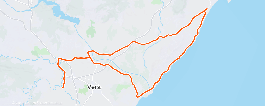 Map of the activity, Bicicleta por la mañana