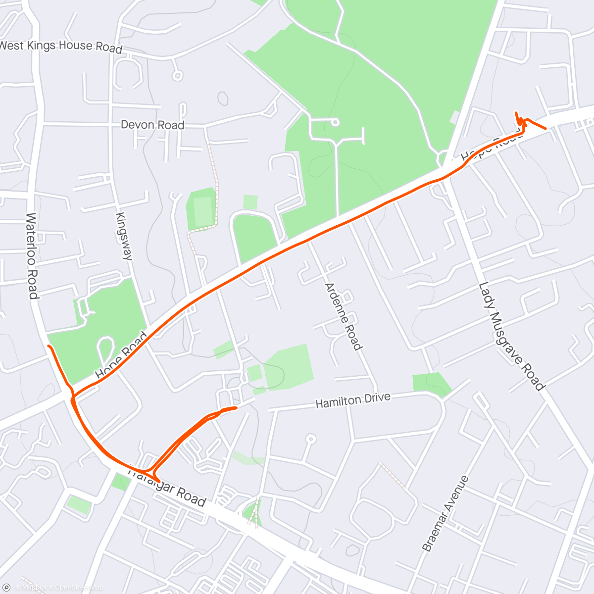 Map of the activity, Kingston Walk 🇯🇲