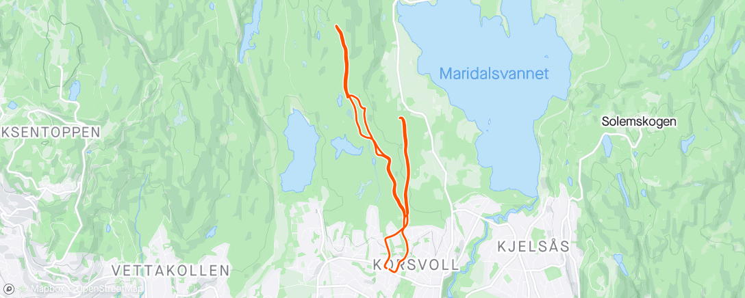Map of the activity, Lokale intervall