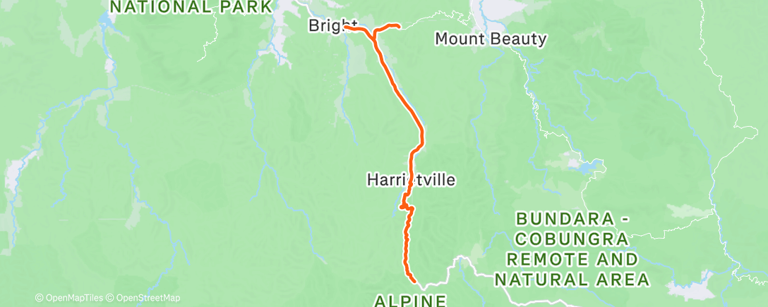 Map of the activity, Last Bright Camp: Day 7.