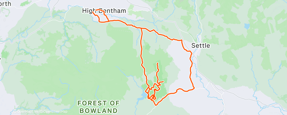 Карта физической активности (Morning Ride)