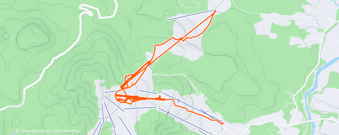 Map of the activity, Morning Alpine Ski