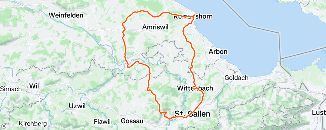 Map of the activity, Fahrt am Nachmittag