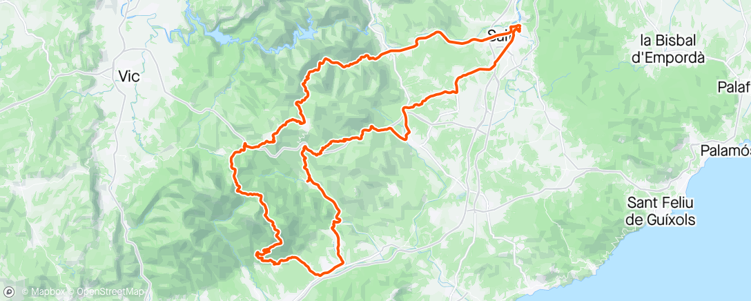 Map of the activity, Montseny 🙌