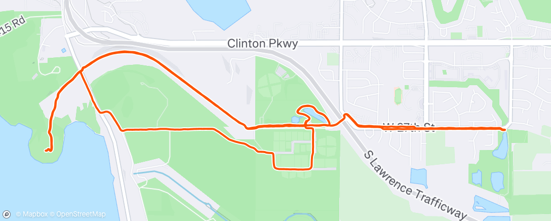 Map of the activity, Morning Run